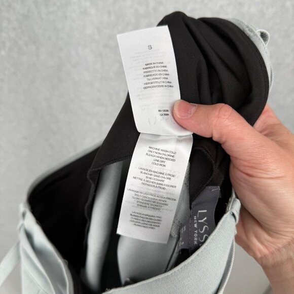 Lysse Womens Wide Leg Crop Pull On Pant Size S Morning Dew Gray Blue Smooth NEW - Picture 11 of 16